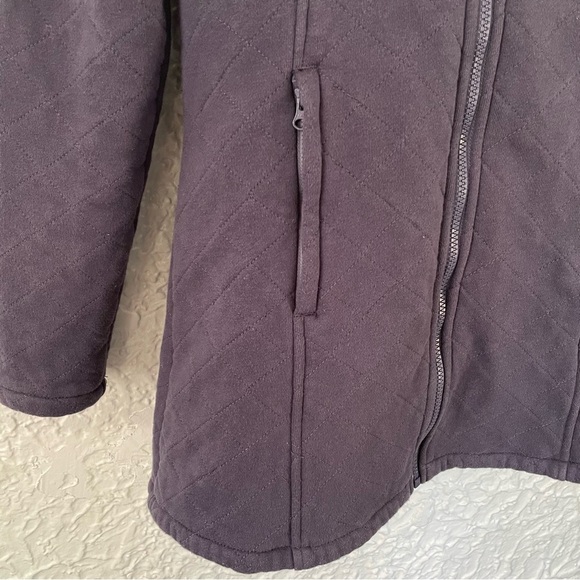 The North Face Caroluna Quilted Fleece Full Zip Jacket Purple Women's Medium - Picture 3 of 9